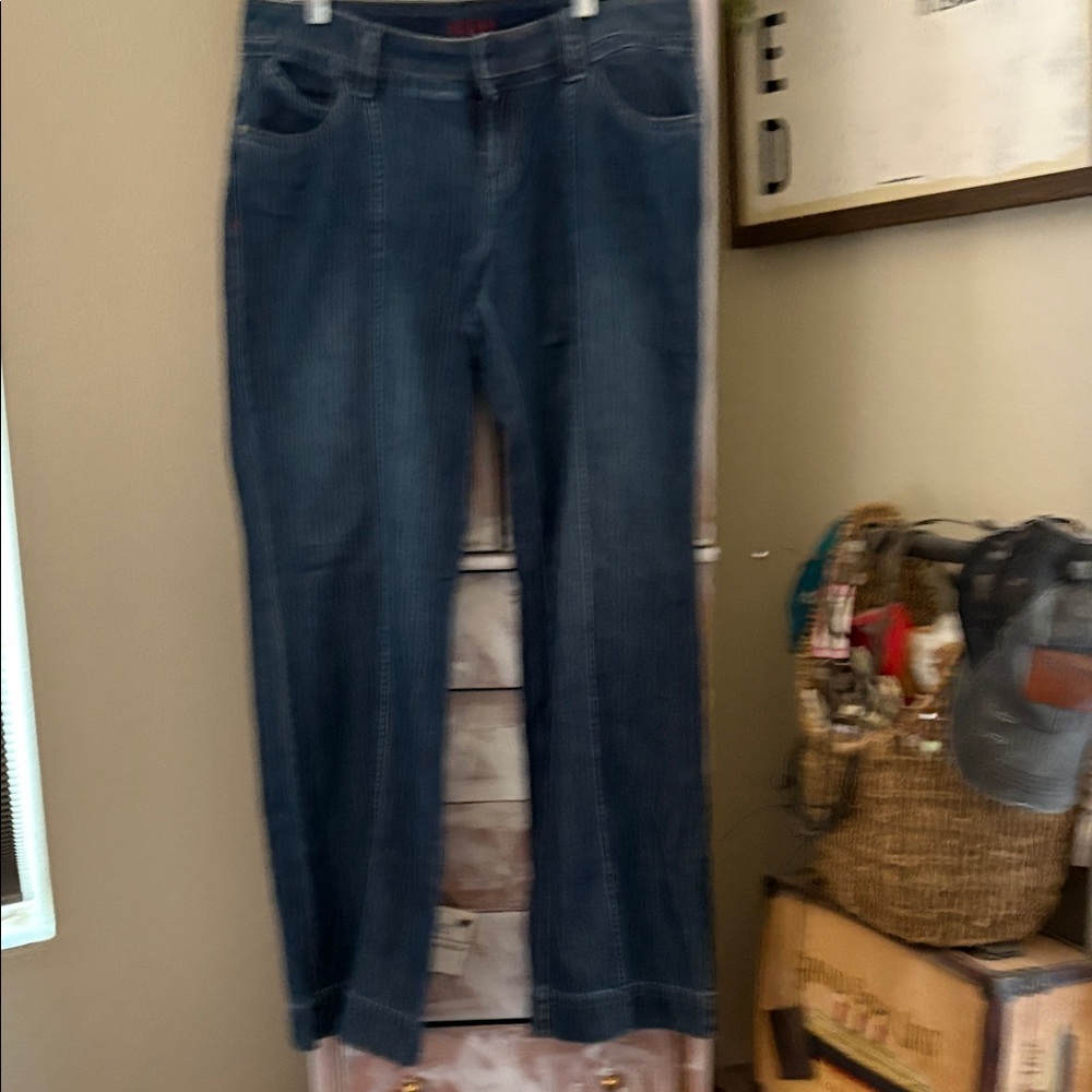 Elle Dark Blue Straight Leg Jeans